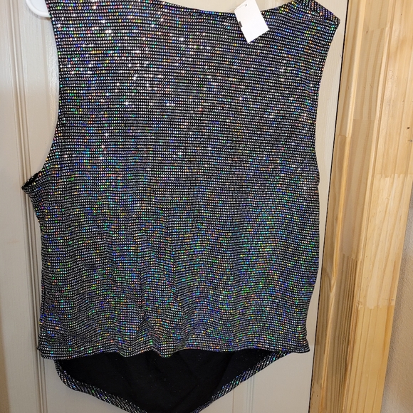 Nwt 90s style sparkly top - Picture 9 of 9